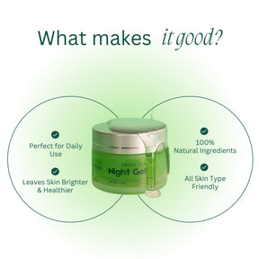 Prakritique Night Gel infused with Aloe Vera & Green Tea