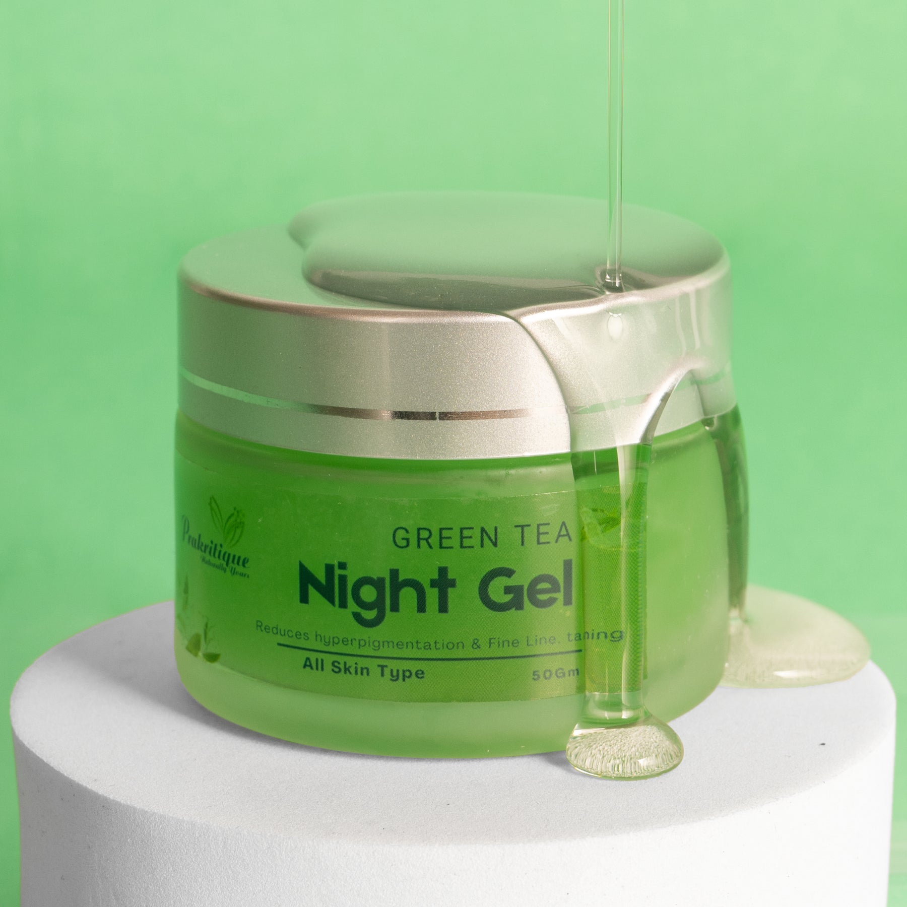 Prakritique Night Gel infused with Aloe Vera & Green Tea