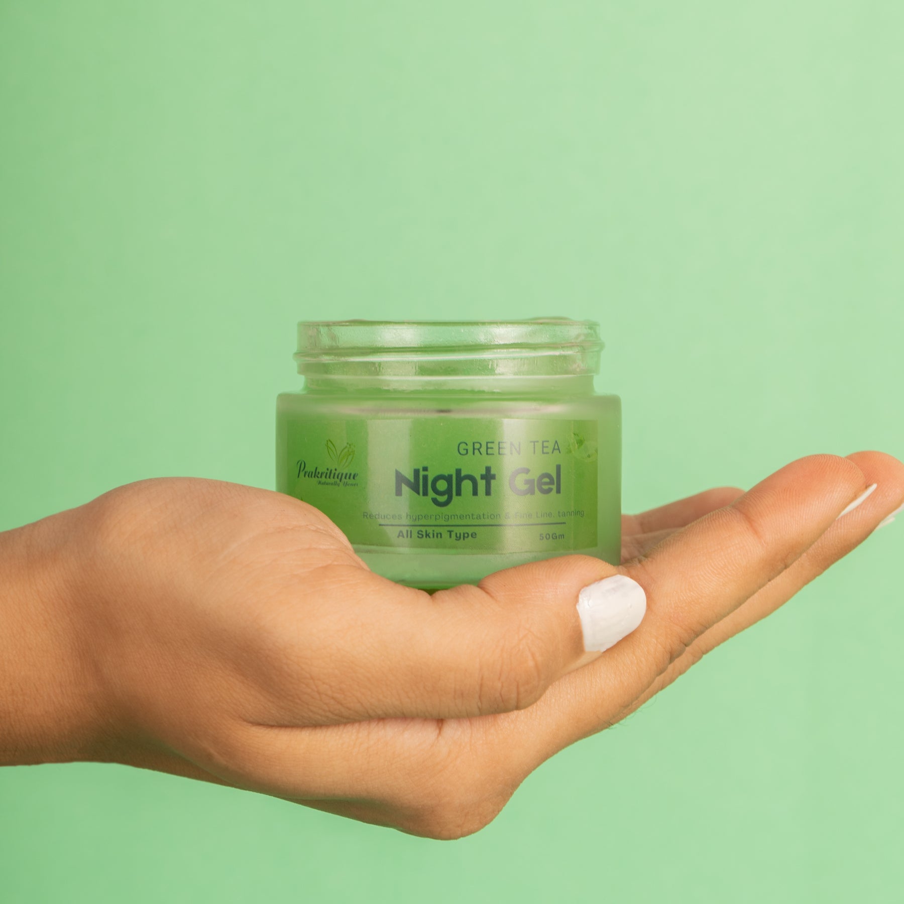 Prakritique Night Gel infused with Aloe Vera & Green Tea