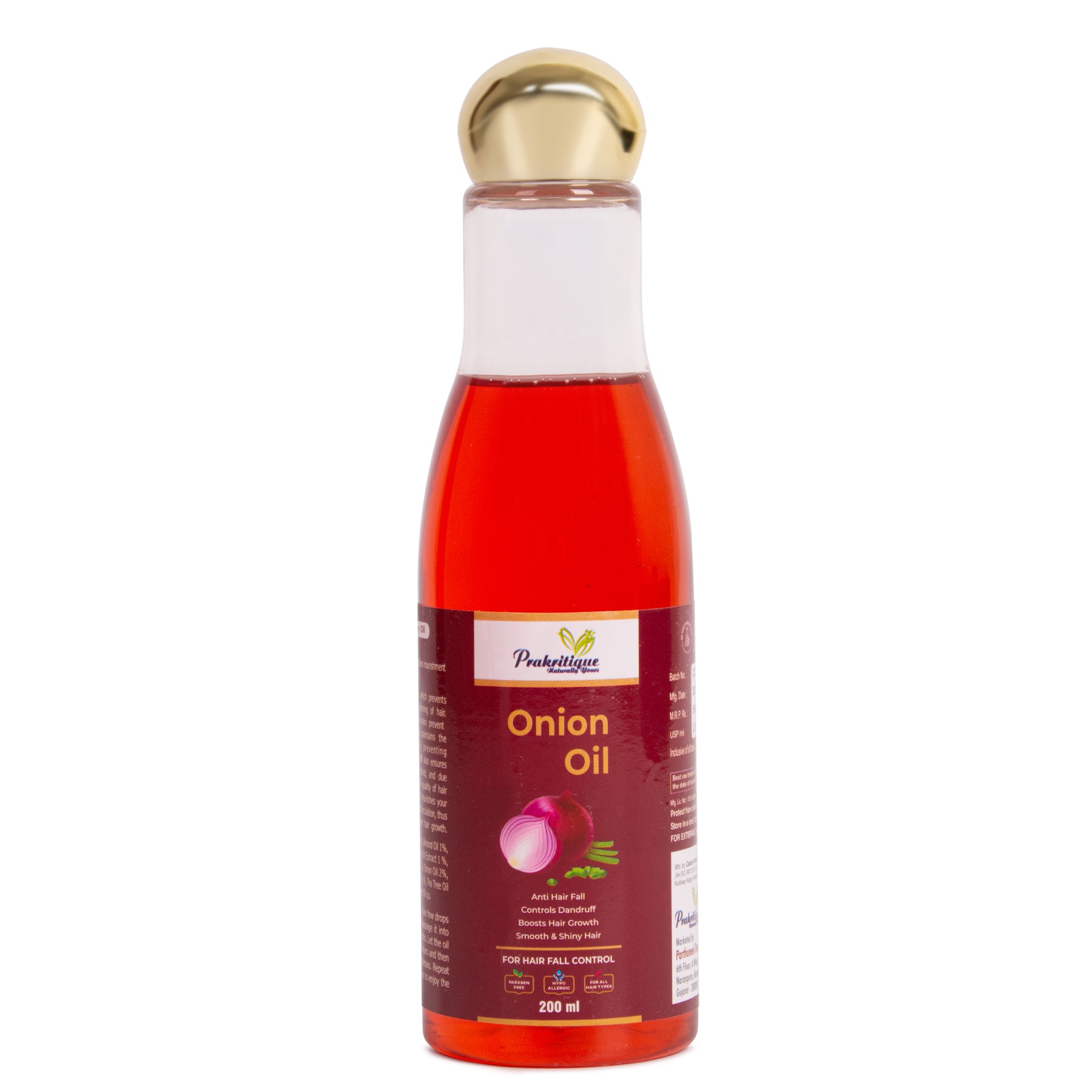 Prakritique Onion Oil Hair Oil (200 ml)